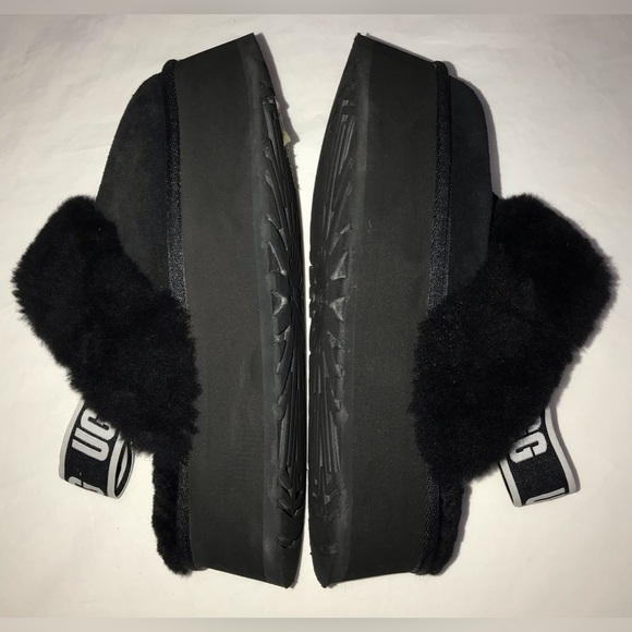 Ugg Funkette Genuine Shearling Platform Slippers - Picture 6 of 11
